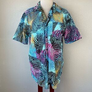 Straight Faded Hawaiian Shirt Size L